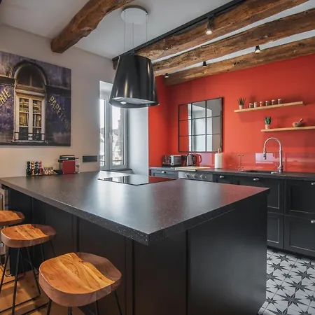公寓 Luxury Cosy Family Nest In The Medieval Town